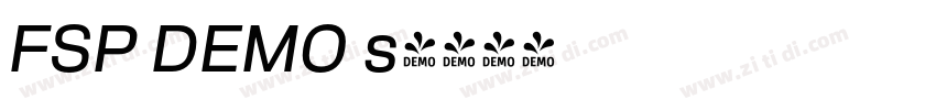 FSP DEMO s字体转换